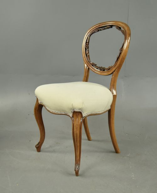 fig 2. Set of six Victorian dining chairs