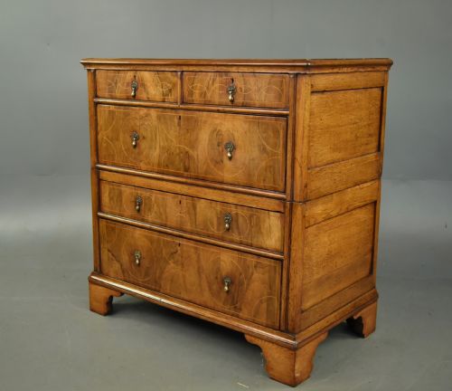 fig 1. Georgian walnut chest of drawers