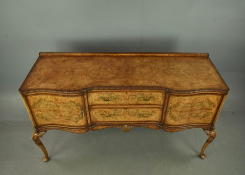WALNUT QUEEN ANNE STYLE SIDEBOARD BY HILLE OF LONDON - ADDITIONAL PHOTO 1