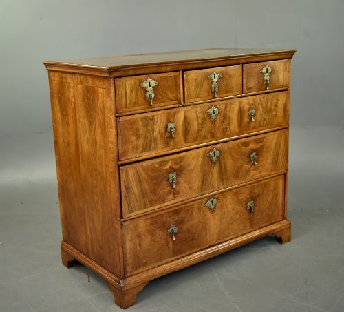 fig 2. 18th century walnut chest of drawers