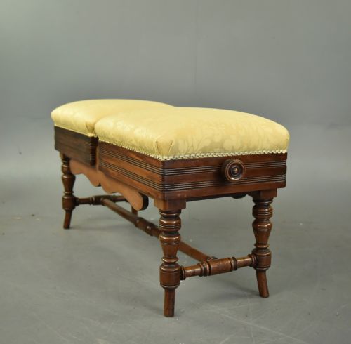 VICTORIAN DUET PIANO STOOL - ADDITIONAL PHOTO 2
