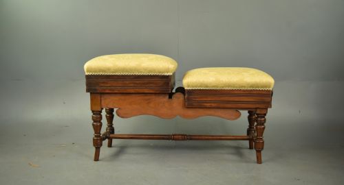 VICTORIAN DUET PIANO STOOL - ADDITIONAL PHOTO 4