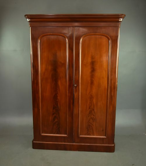 Victorian Mahogany Double Wardrobe