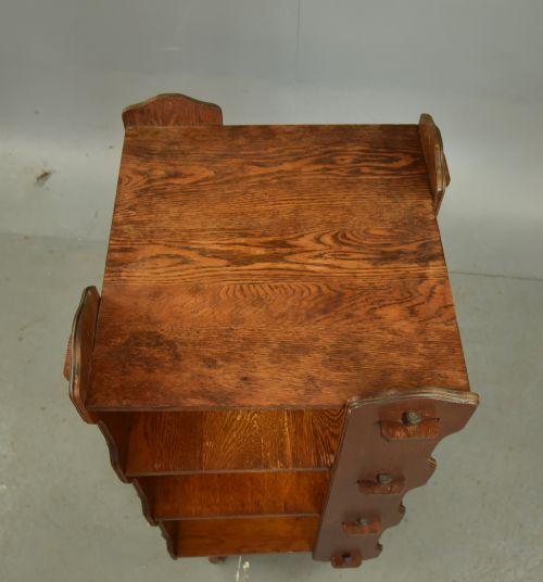 VICTORIAN OAK REVOLVING BOOKCASE - ADDITIONAL PHOTO 4