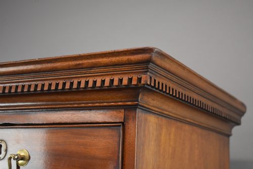 GEORGIAN MAHOGANY TALL BOY CHEST ON CHEST - ADDITIONAL PHOTO 5