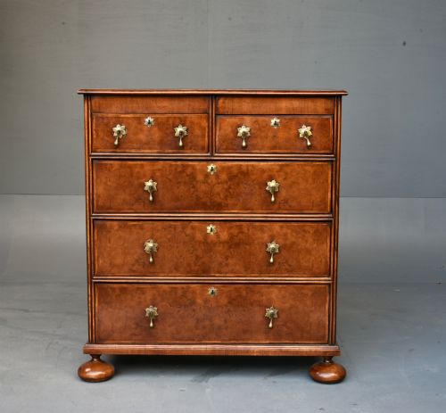 19th Century Queen Anne Style Walnut Chest of Drawers