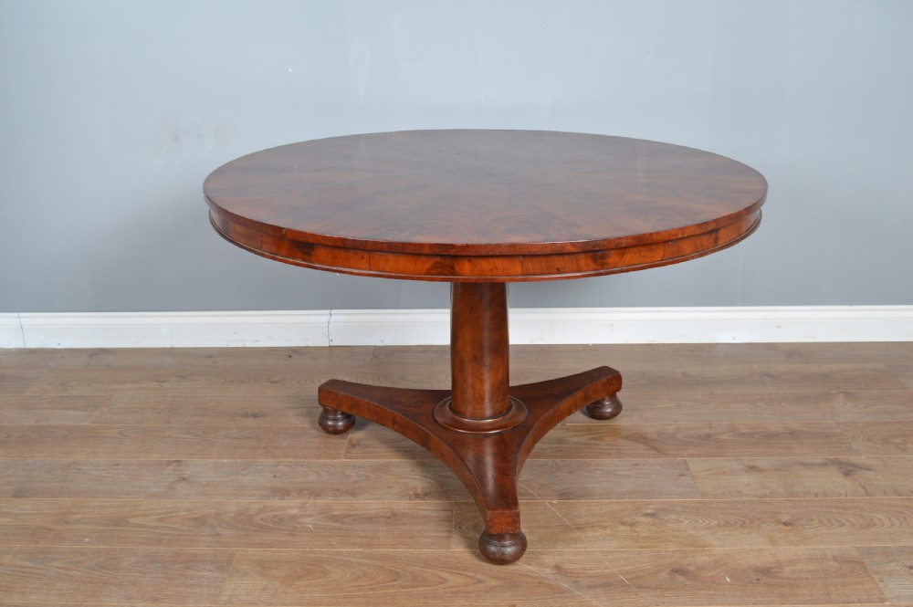 Regency circular  mahogany centre table or dining table  View II