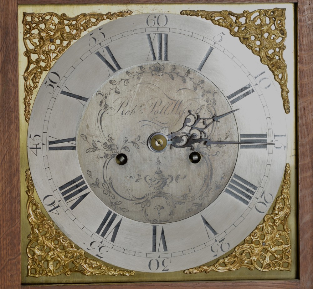 18th century oak grandfather clock  View IV