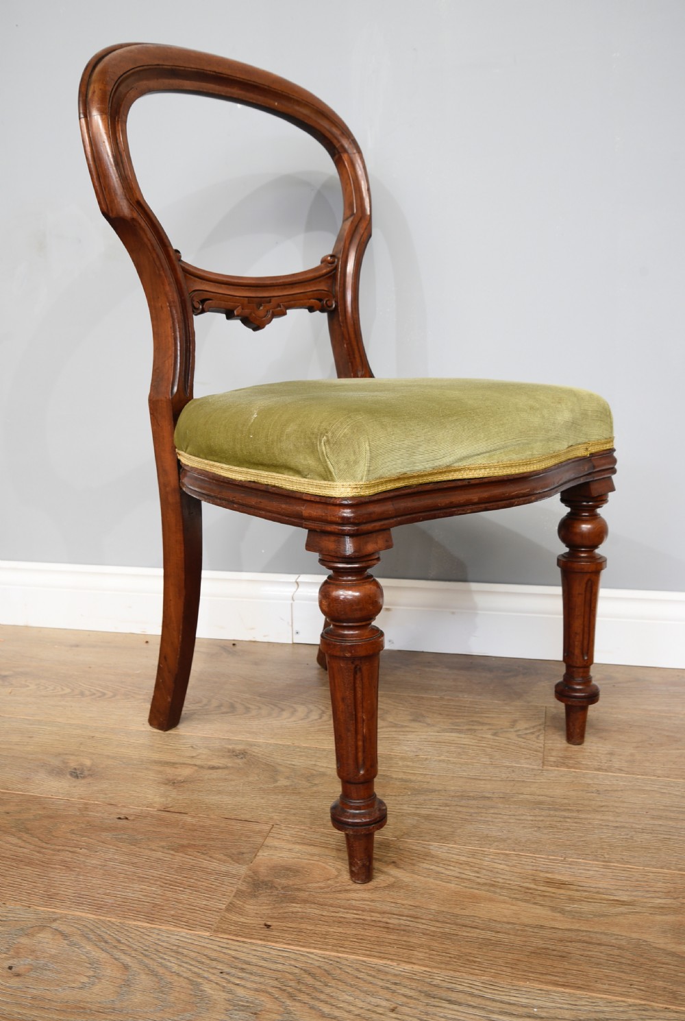set of six Victorian mahogany dining chairs  View II