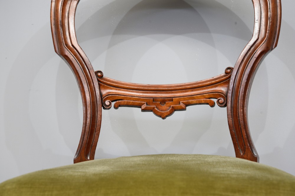 set of six Victorian mahogany dining chairs  View VI