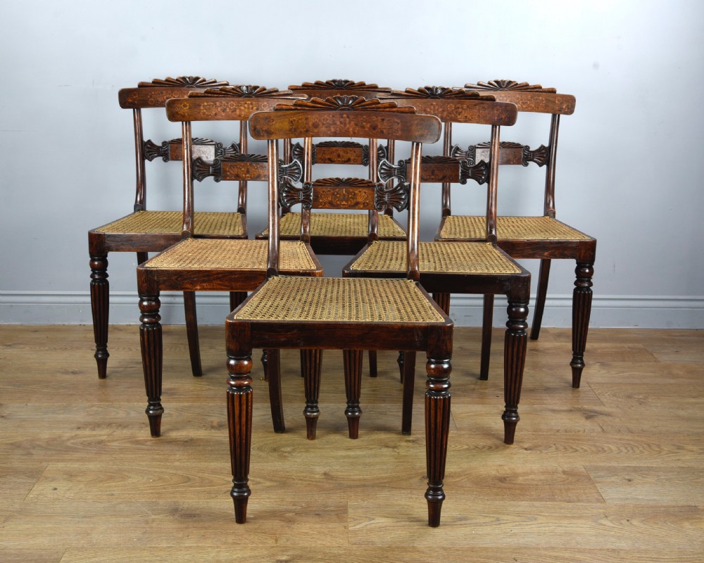 set of six Regency dining chairs 
