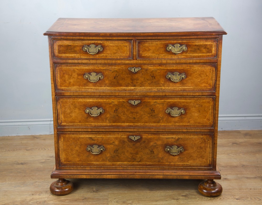 Antique Queen Anne  walnut chest of drawers  View III