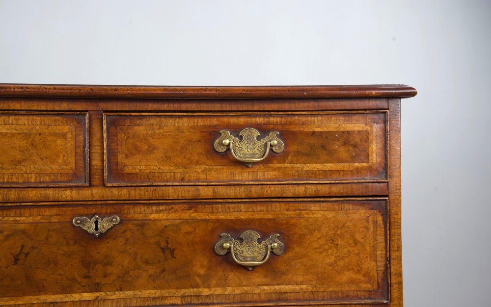 Antique Queen Anne  walnut chest of drawers  View V