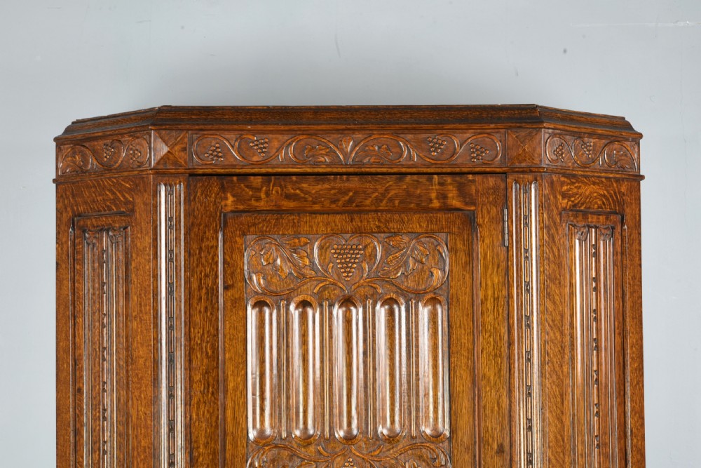 carved oak hall robe  View III