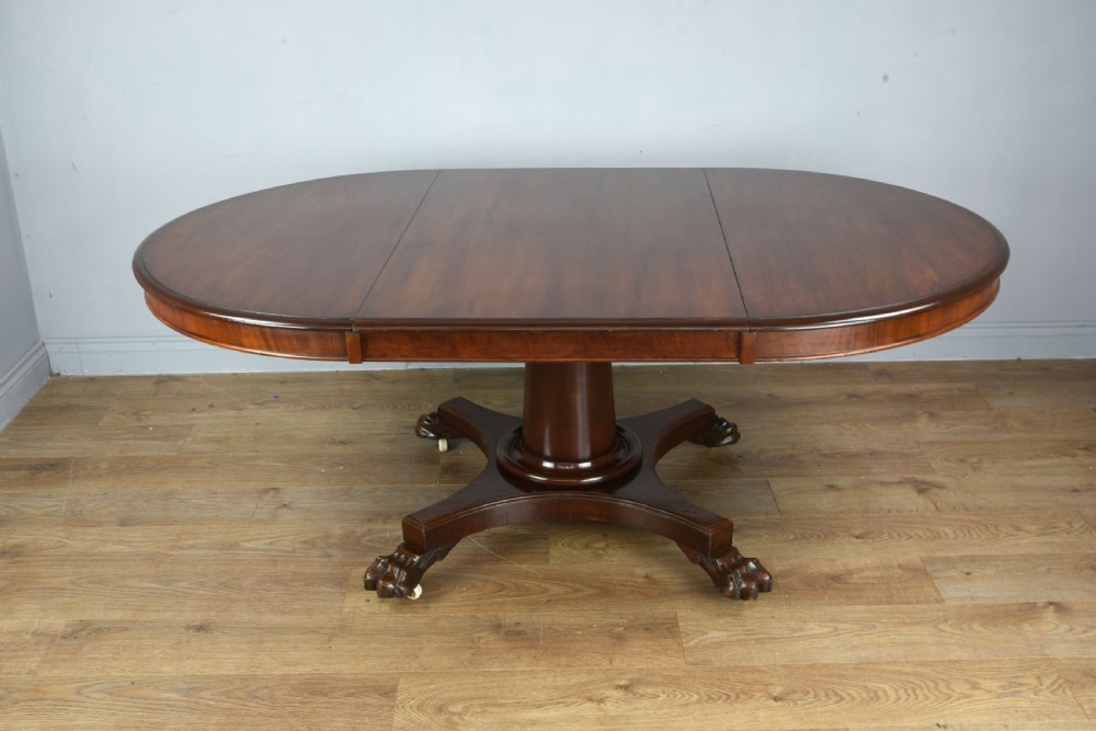 19th century circular extending dining table 