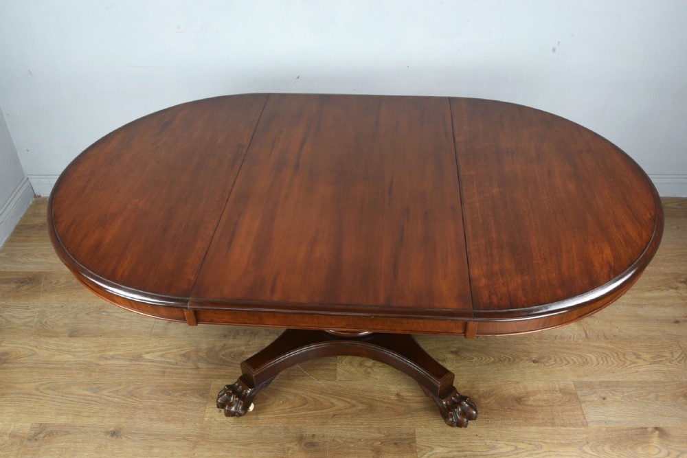 19th century circular extending dining table  View III