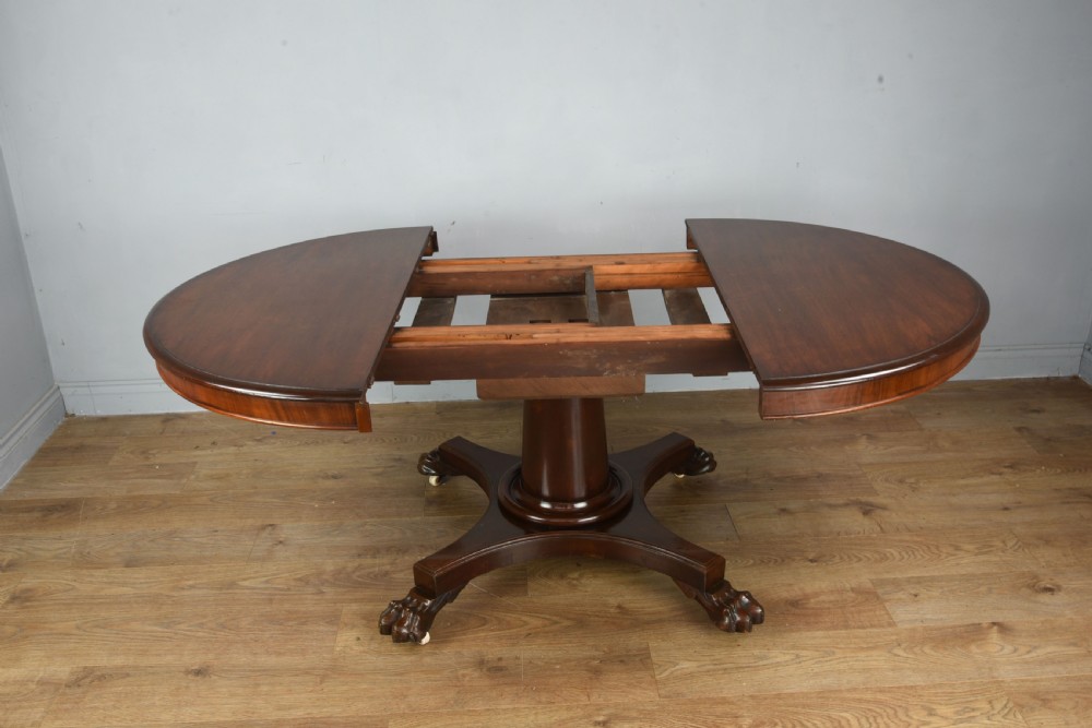 19th century circular extending dining table  View IV