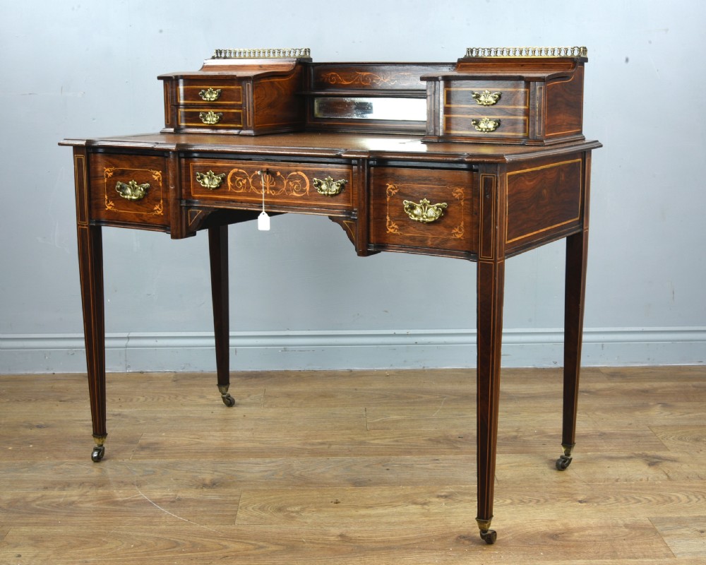 inlaid rosewood ladies writing desk Jas shoolbred & co  View V