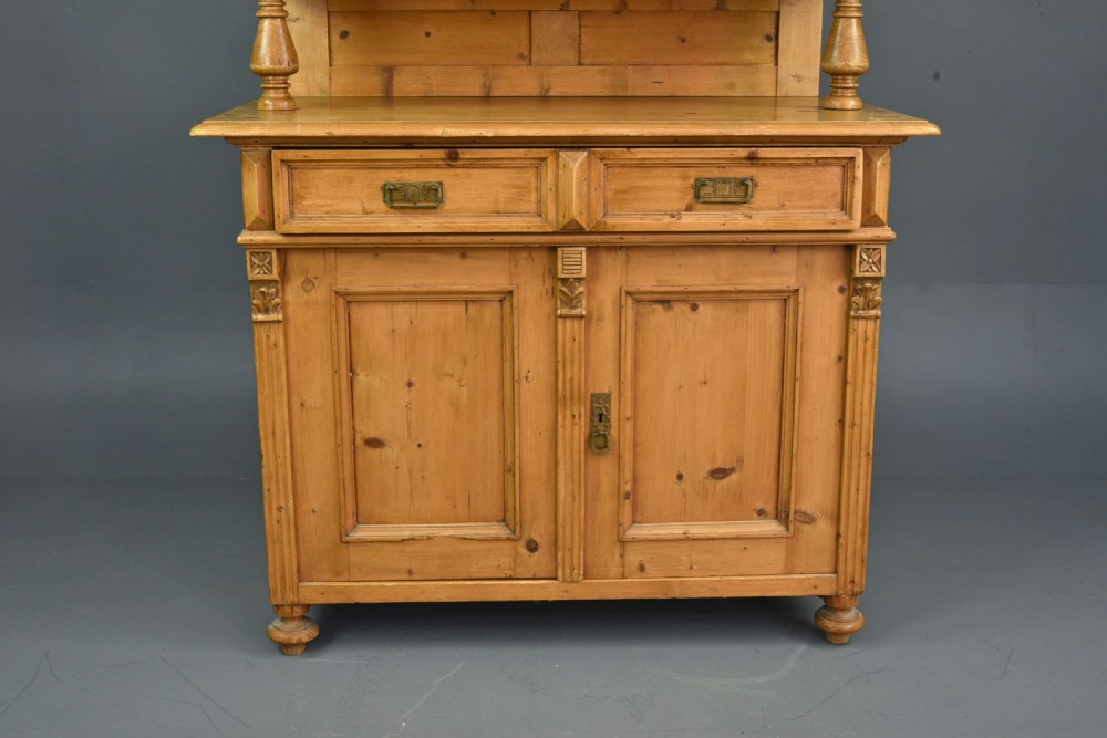 Victorian glazed pine kitchen cabinet  View IV