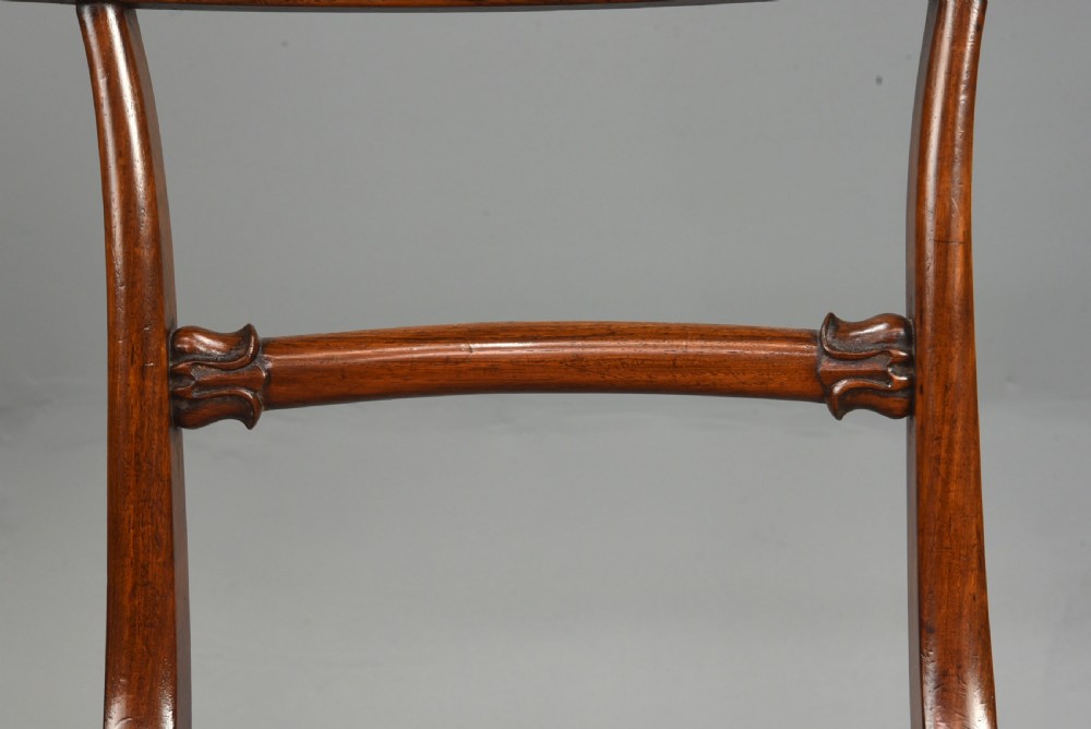 set of six Regency rosewood bar back dining chairs  View VII