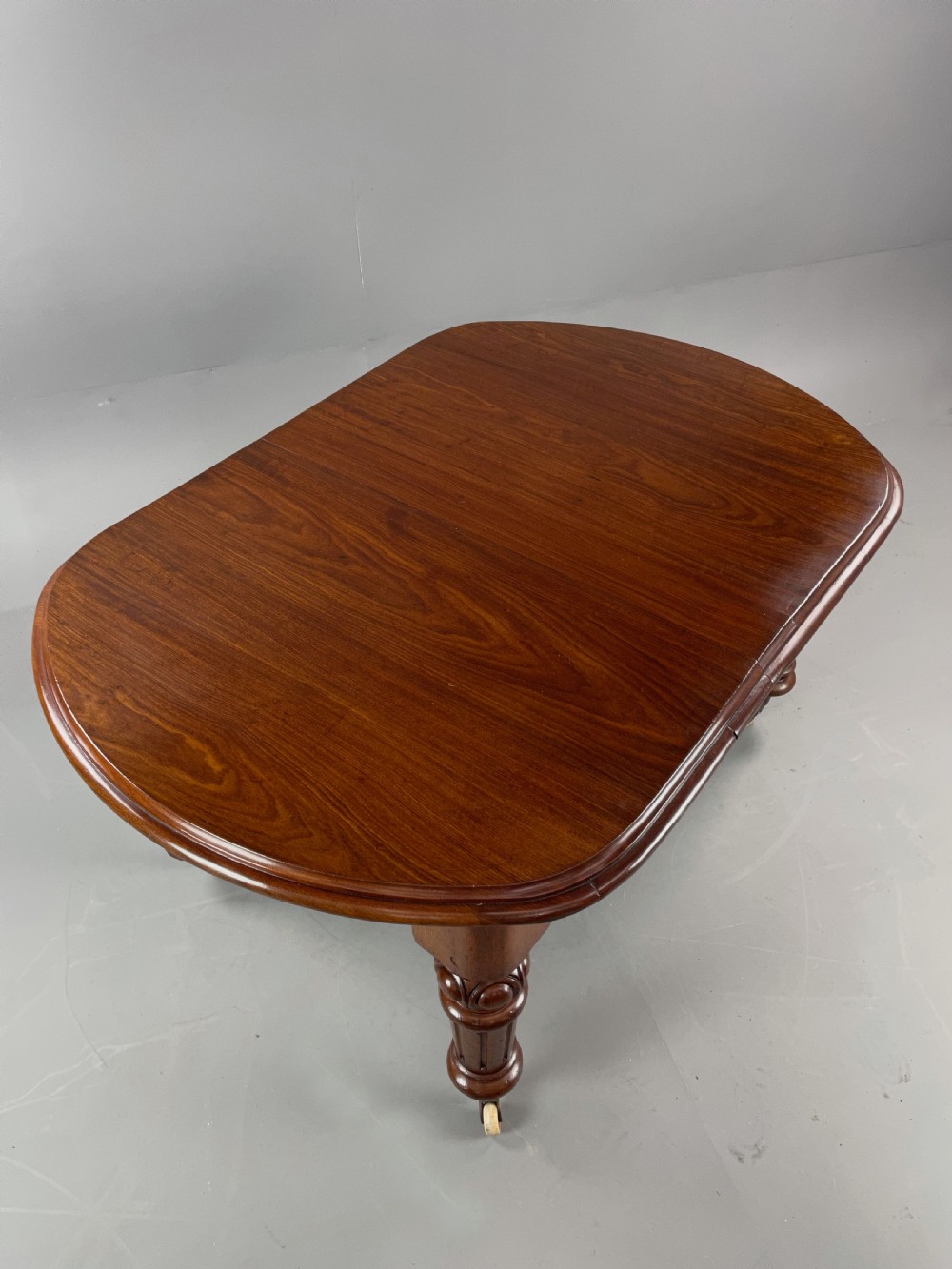 large Victorian mahogany extending dining table  View IV