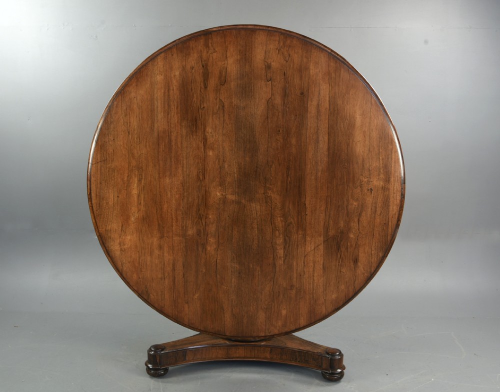 Large regency Rosewood centre dining table seats six  View II