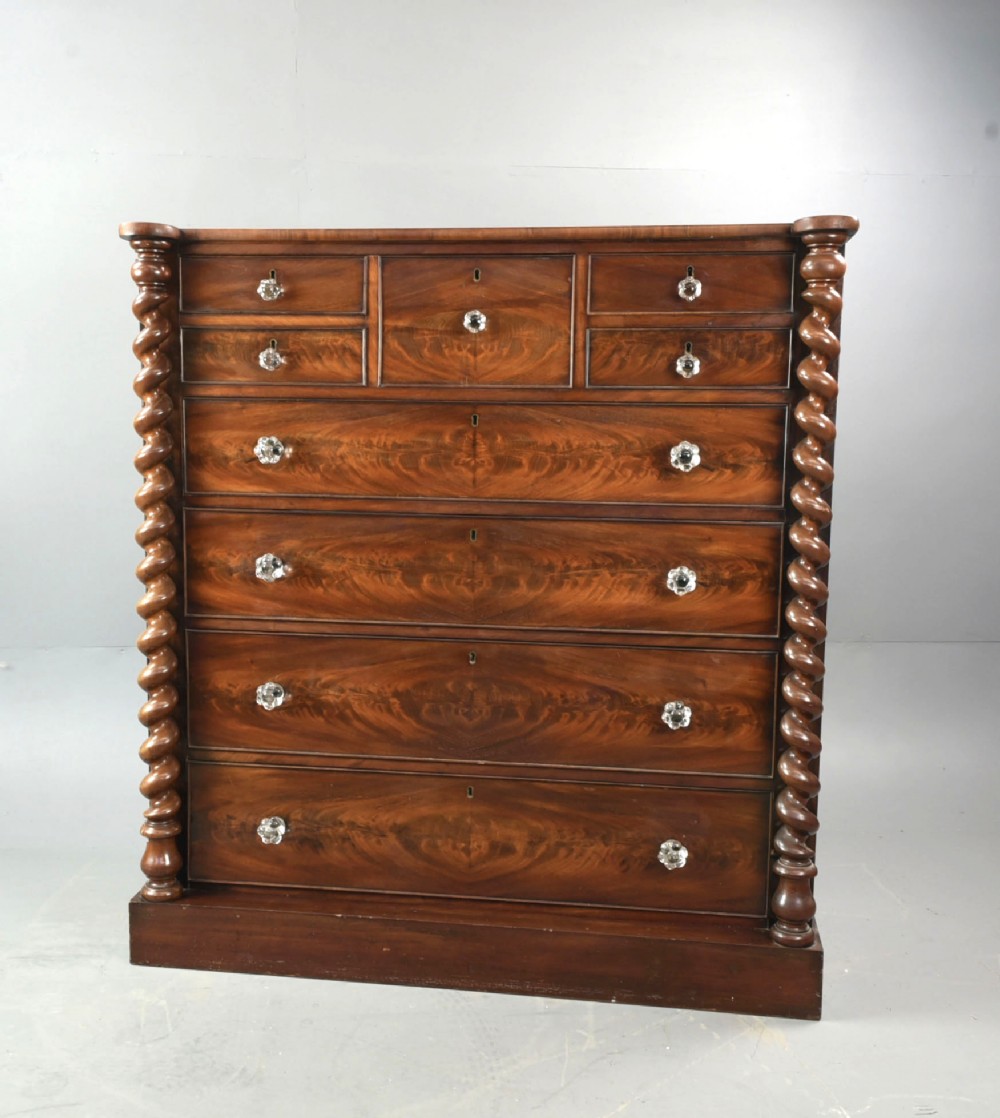 Large Antique William iv Scotch chest of drawers 