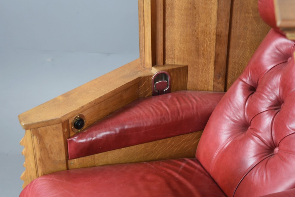 Rare carved oak pulpit reclining chair  View VI
