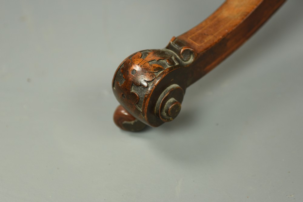 Victorian inlaid walnut centre occasional table  View V
