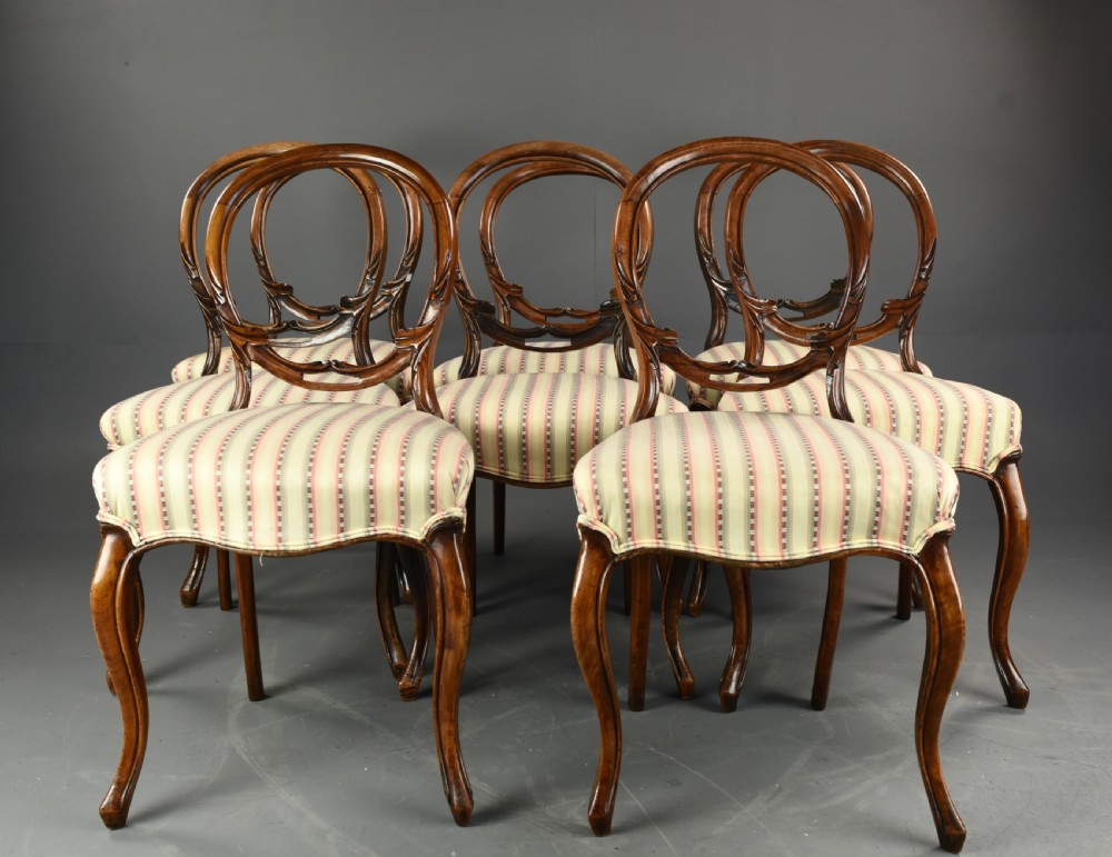 set of eight Victorian dining chairs  View II
