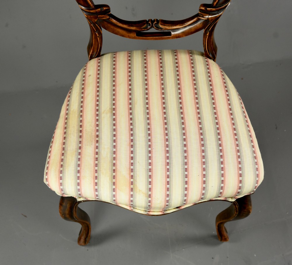 set of eight Victorian dining chairs  View XI
