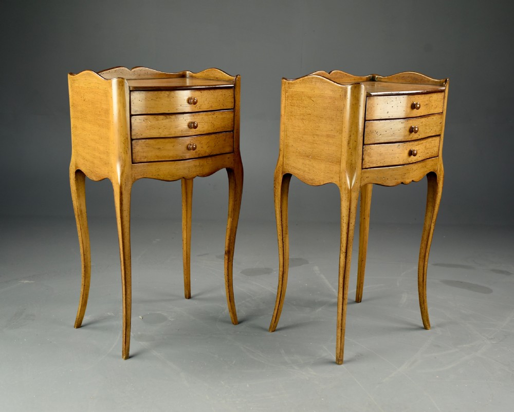 pair of French bedside chests of drawers  View IV