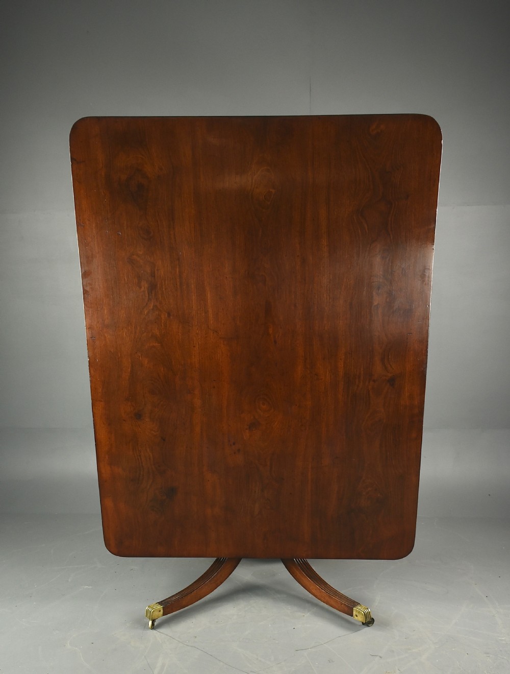 Large Regency Mahogany breakfast dining table  View II