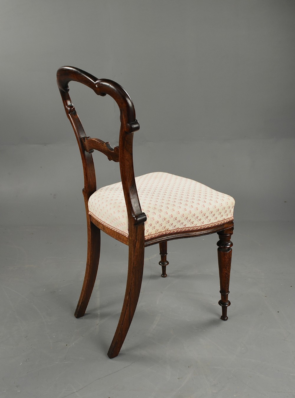 set of four victorian rosewood dining chairs  View IV