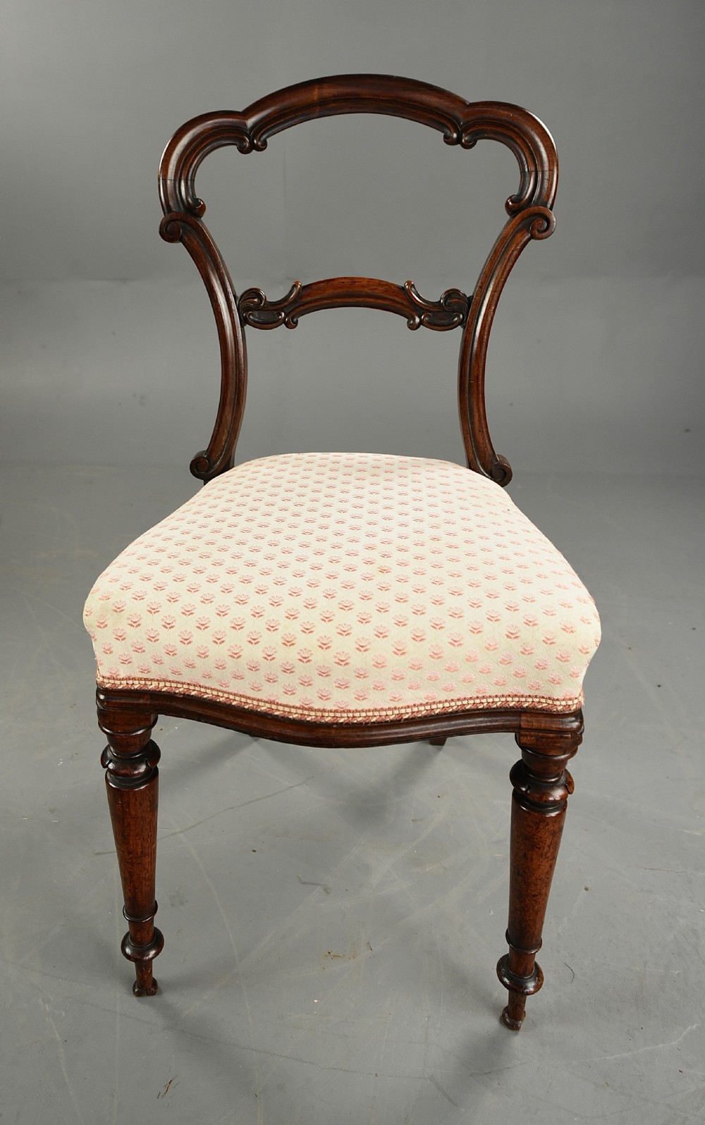set of four victorian rosewood dining chairs  View V