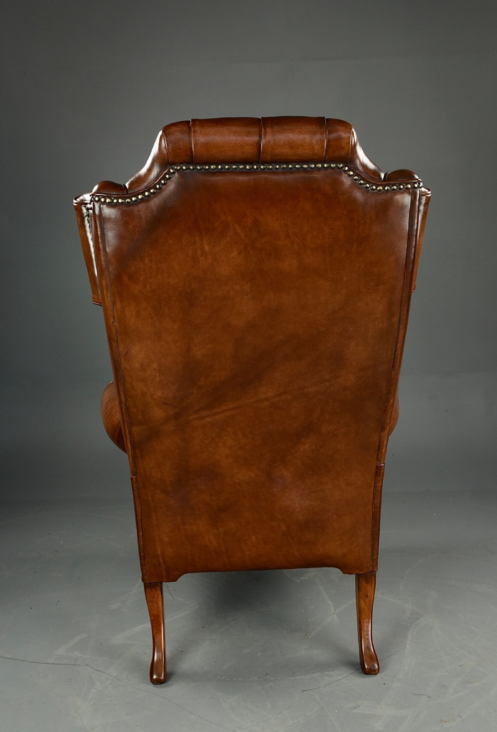 leather deep buttoned wing chair  View VIII