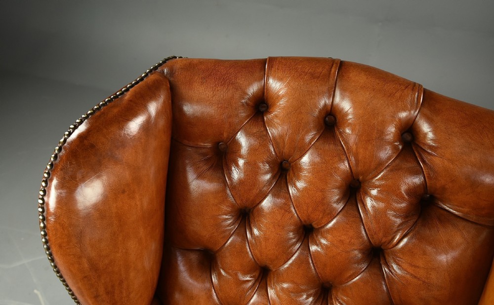 pair of leather wing chairs  View VII