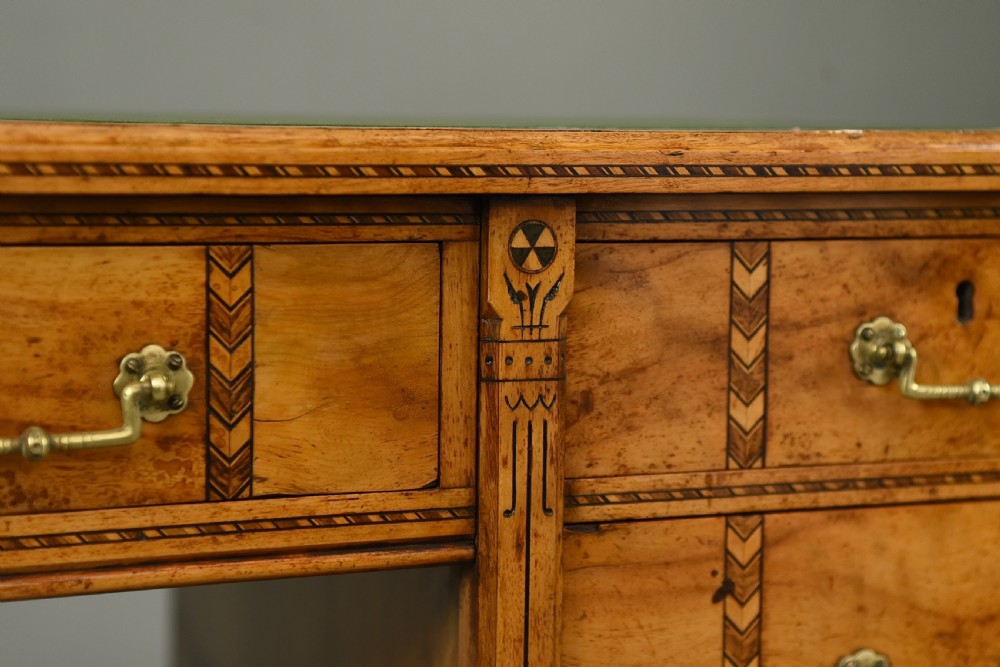 Heals of London arts and crafts pedestal desk  View III
