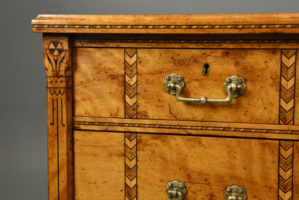 Heals of London arts and crafts pedestal desk  View IV