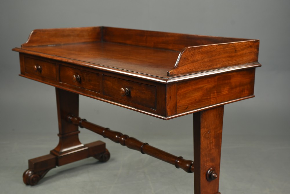 William iv mahogany writing table or side table  View III
