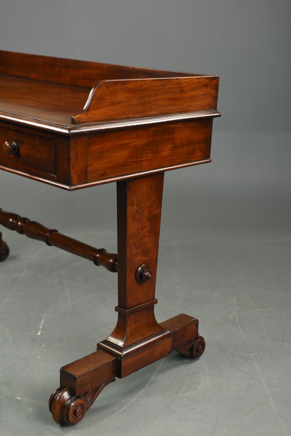 William iv mahogany writing table or side table  View IV