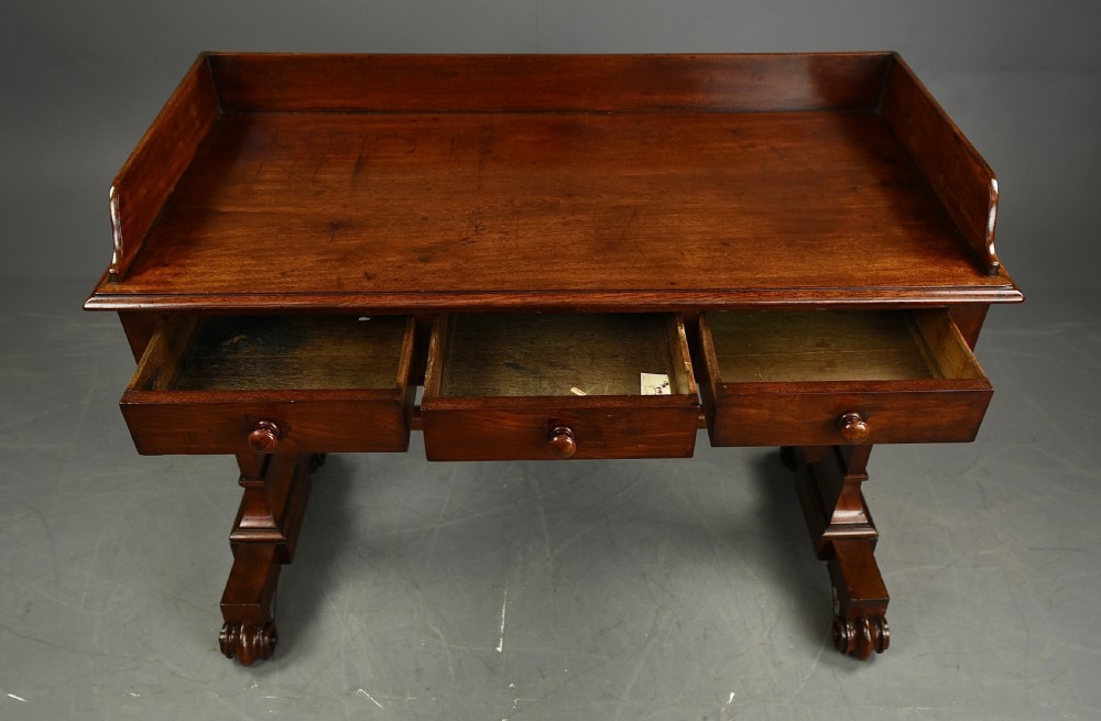William iv mahogany writing table or side table  View V