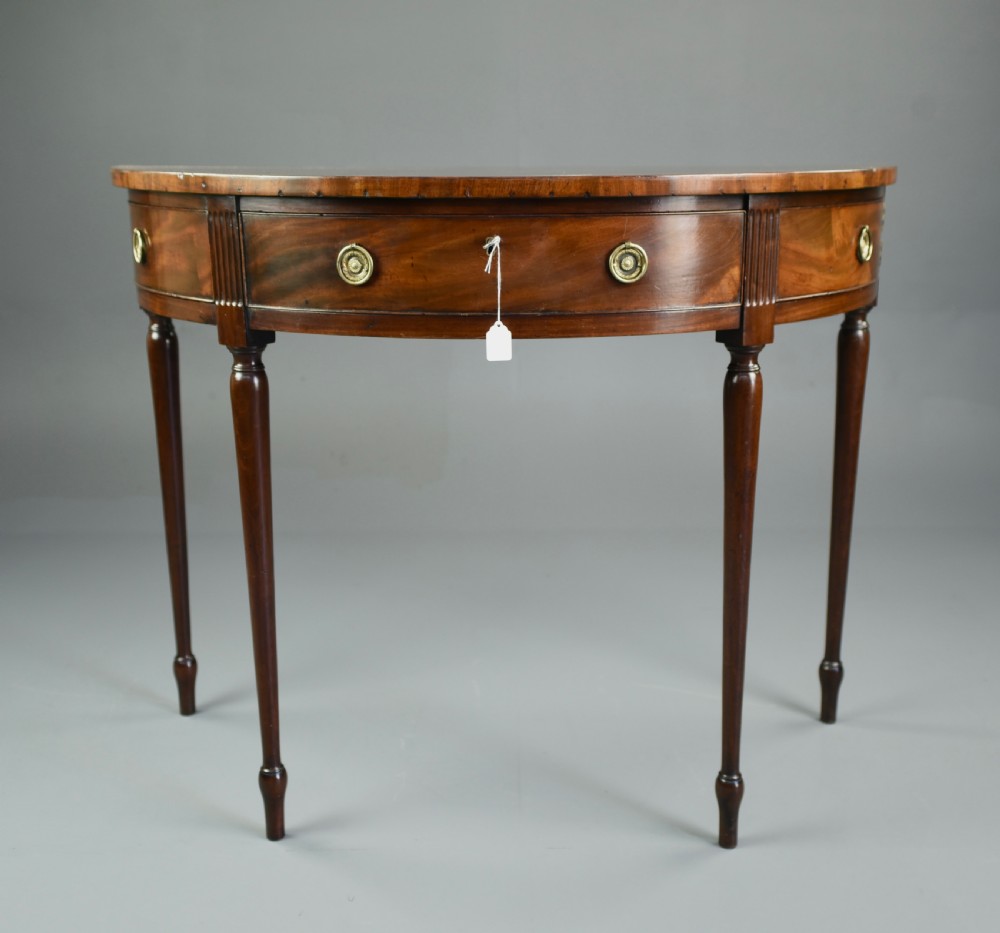 Georgian mahogany console table  View II