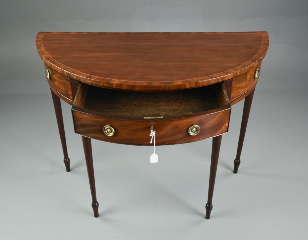 Georgian mahogany console table  View III