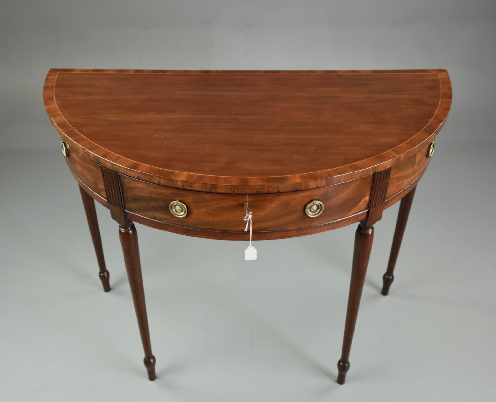Georgian mahogany console table  View V