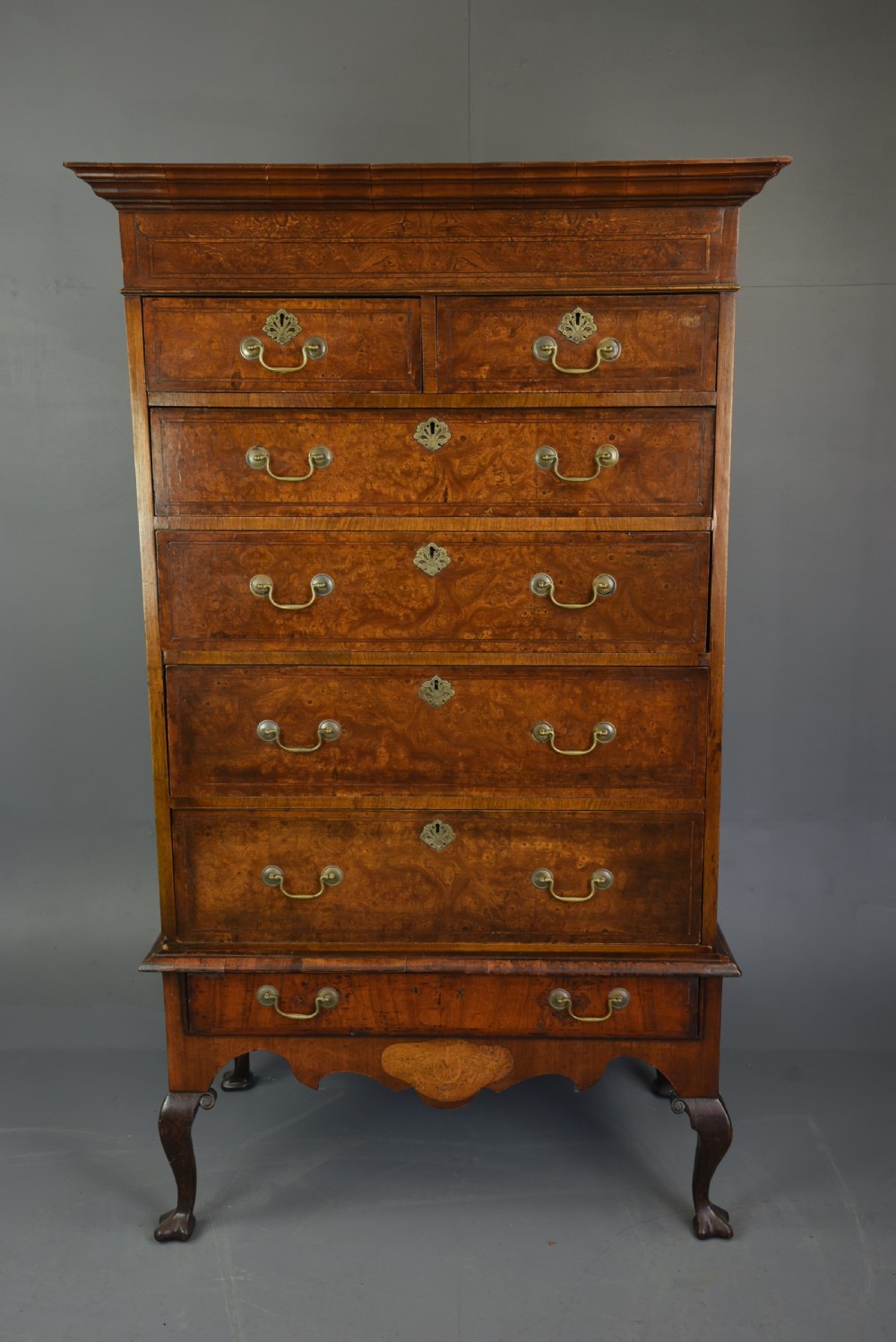 burr oak chest on stand 