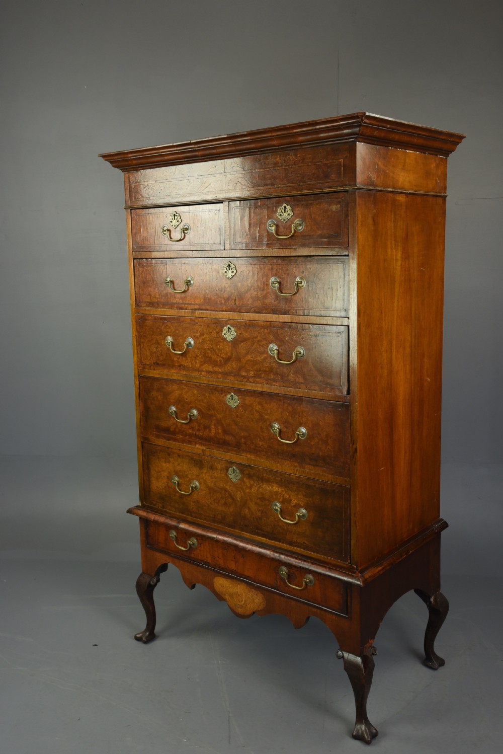 burr oak chest on stand  View IV