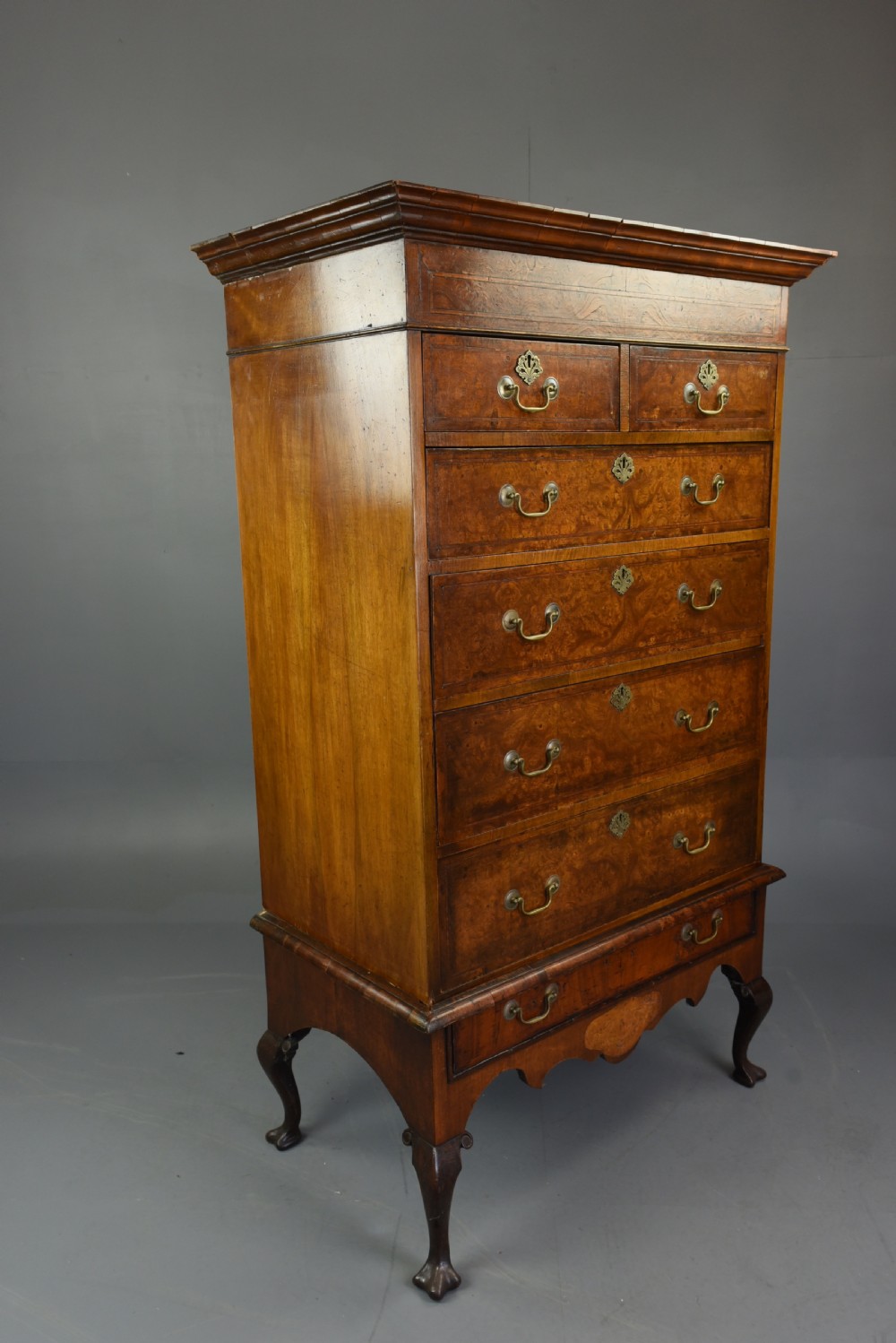 burr oak chest on stand  View V