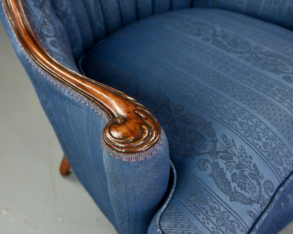 barrel back fireside wing chair  View V