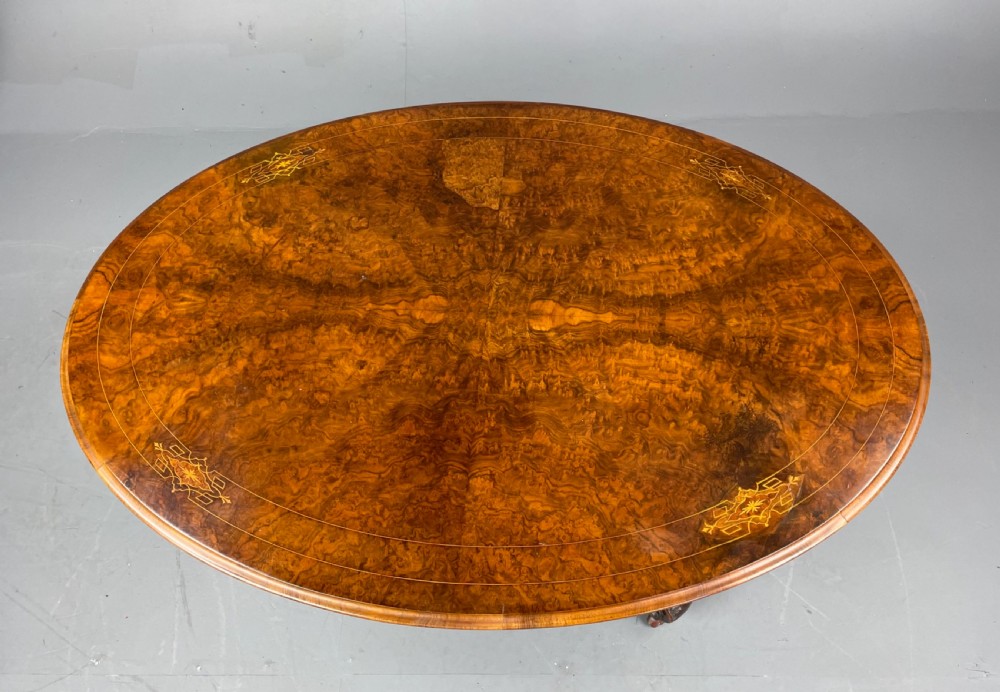 Victorian walnut coffee table  View II